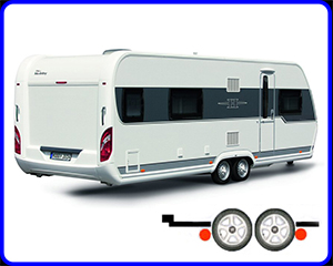 twin axle caravan mover with quad motors